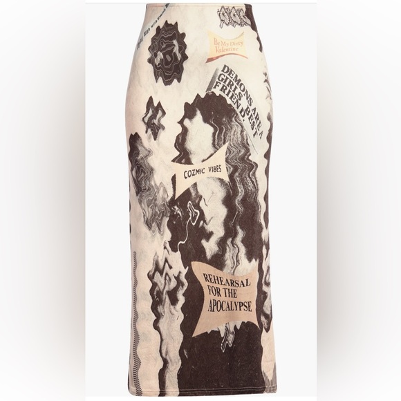 Elliss Dresses & Skirts - 🪐RARE Elliss Skirt🪐 London Brand Cosmic Vibes Midi Skirt Spring Summer Trend